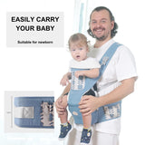 شيالة Aiebao Baby Carrier بـ 10 أوضاع وقاعدة Hip Seat طبية 7